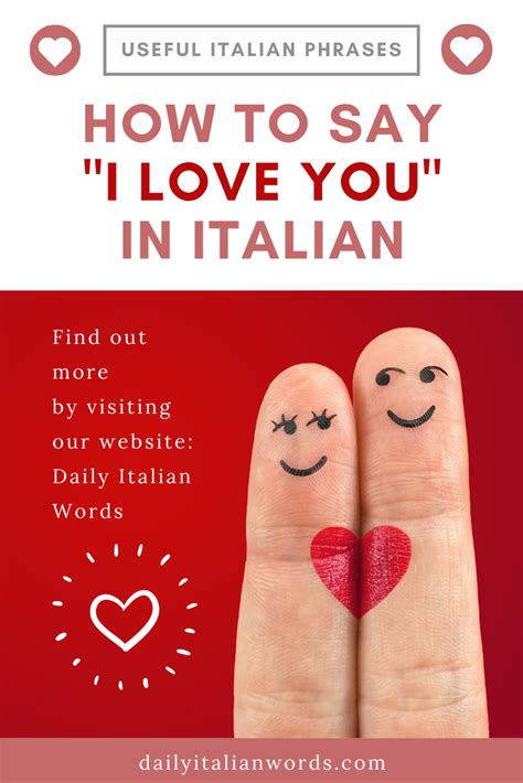 How do you say i love you italian. Things To Know About How do you say i love you italian. 